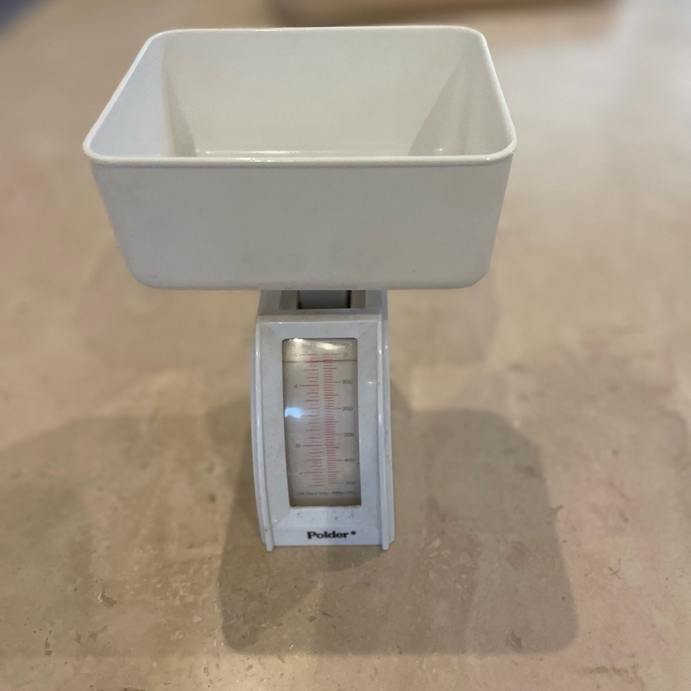 Polder lightweight portable kitchen food scale